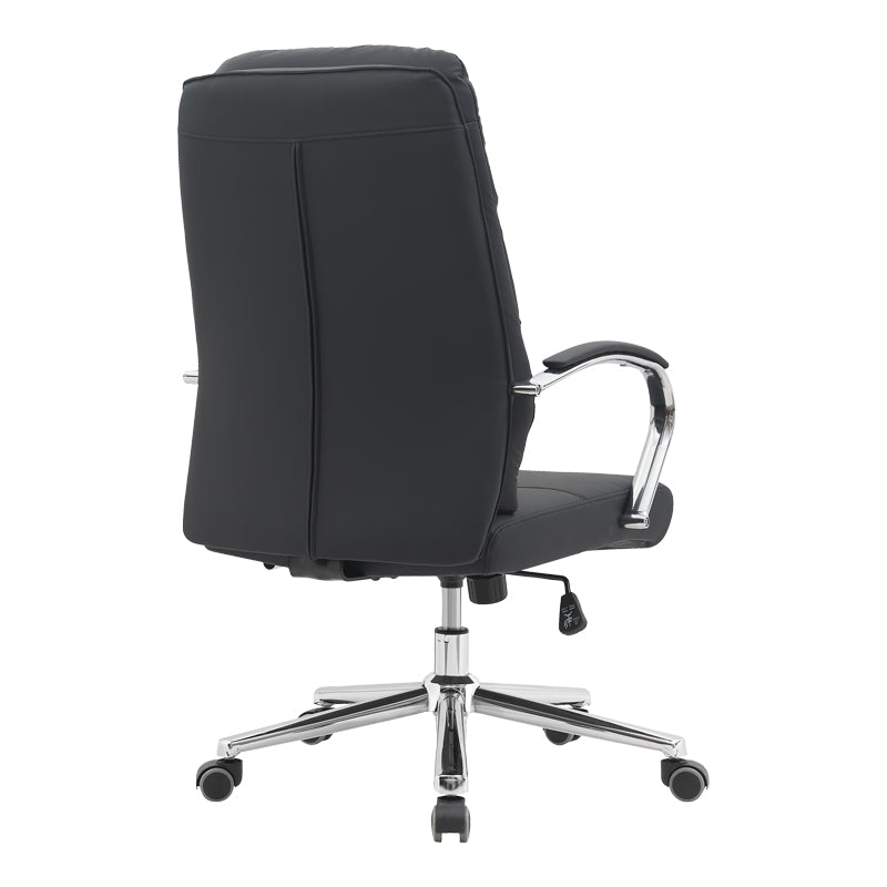 Καρέκλα γραφείου διευθυντή Normie  pu μαύρο 58x65x103-111εκ - Pakobazaar
