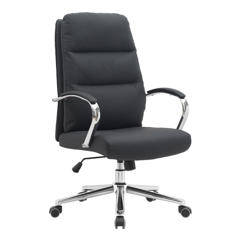Καρέκλα γραφείου διευθυντή Normie  pu μαύρο 58x65x103-111εκ - Pakobazaar