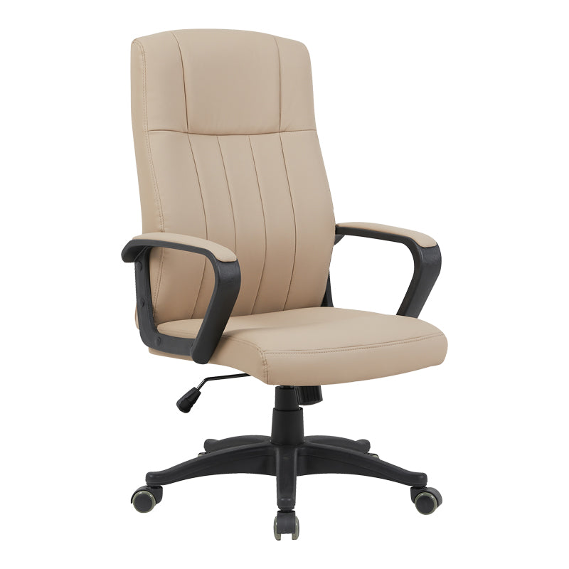Καρέκλα γραφείου διευθυντή Roby  pu cappuccino 60x70x102-110εκ - Pakobazaar
