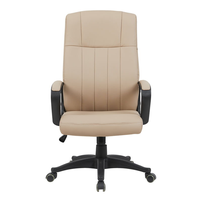 Καρέκλα γραφείου διευθυντή Roby  pu cappuccino 60x70x102-110εκ - Pakobazaar
