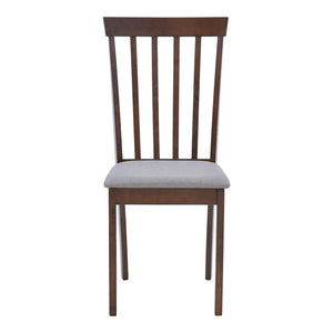 Καρέκλα Houston  rubberwood σε καρυδί απόχρωση 40x49x94εκ - Pakobazaar