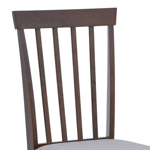 Καρέκλα Houston  rubberwood σε καρυδί απόχρωση 40x49x94εκ - Pakobazaar