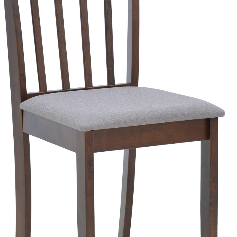 Καρέκλα Houston  rubberwood σε καρυδί απόχρωση 40x49x94εκ - Pakobazaar
