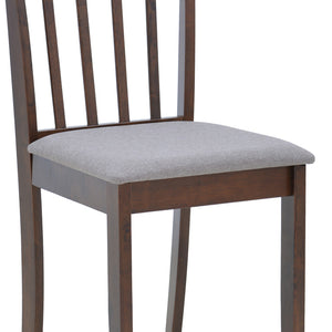 Καρέκλα Houston  rubberwood σε καρυδί απόχρωση 40x49x94εκ - Pakobazaar