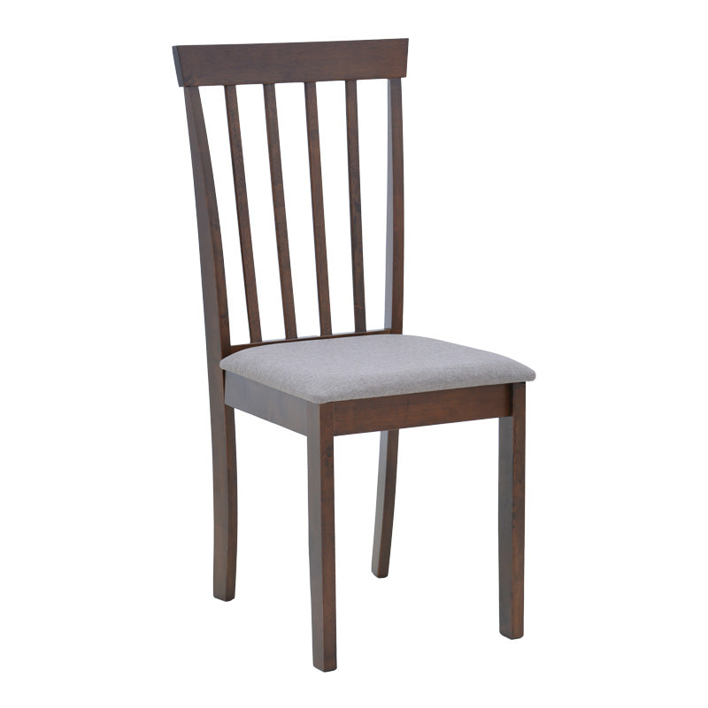 Καρέκλα Houston  rubberwood σε καρυδί απόχρωση 40x49x94εκ - Pakobazaar