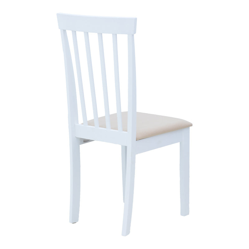 Καρέκλα Houston  rubberwood σε λευκή απόχρωση 40x49x94εκ - Pakobazaar