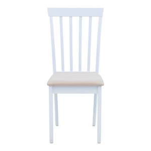 Καρέκλα Houston  rubberwood σε λευκή απόχρωση 40x49x94εκ - Pakobazaar