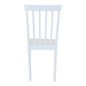 Καρέκλα Houston  rubberwood σε λευκή απόχρωση 40x49x94εκ - Pakobazaar