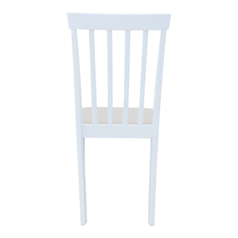 Καρέκλα Houston  rubberwood σε λευκή απόχρωση 40x49x94εκ - Pakobazaar