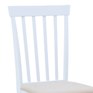 Καρέκλα Houston  rubberwood σε λευκή απόχρωση 40x49x94εκ - Pakobazaar