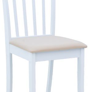 Καρέκλα Houston  rubberwood σε λευκή απόχρωση 40x49x94εκ - Pakobazaar