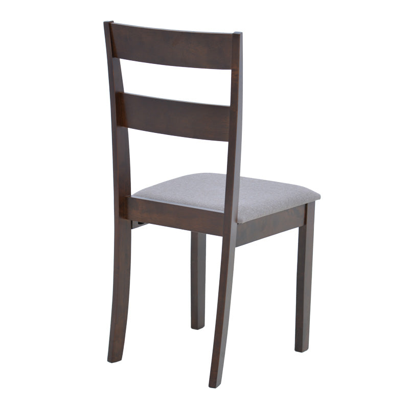 Καρέκλα Dallan  rubberwood σε καρυδί απόχρωση 40x47.5x89εκ - Pakobazaar
