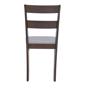 Καρέκλα Dallan  rubberwood σε καρυδί απόχρωση 40x47.5x89εκ - Pakobazaar
