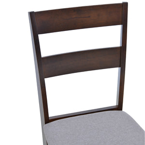 Καρέκλα Dallan  rubberwood σε καρυδί απόχρωση 40x47.5x89εκ - Pakobazaar