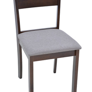 Καρέκλα Dallan  rubberwood σε καρυδί απόχρωση 40x47.5x89εκ - Pakobazaar