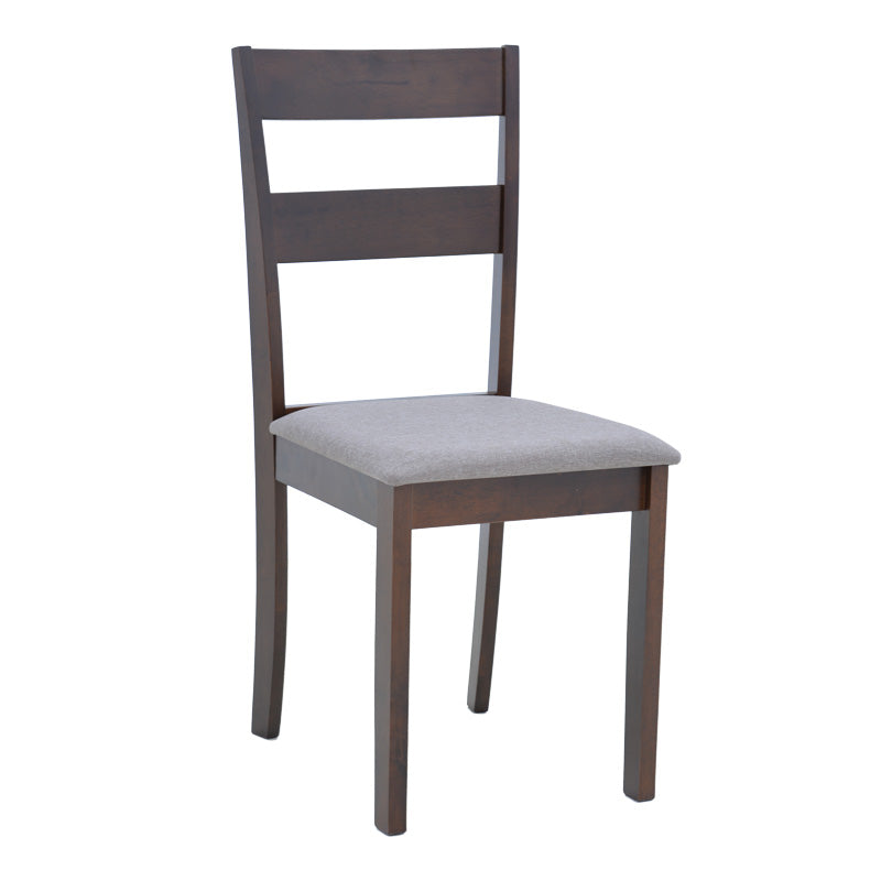 Καρέκλα Dallan  rubberwood σε καρυδί απόχρωση 40x47.5x89εκ - Pakobazaar