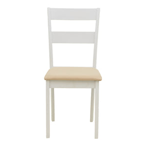Καρέκλα Dallan  rubberwood λευκό 40x47.5x89εκ - Pakobazaar