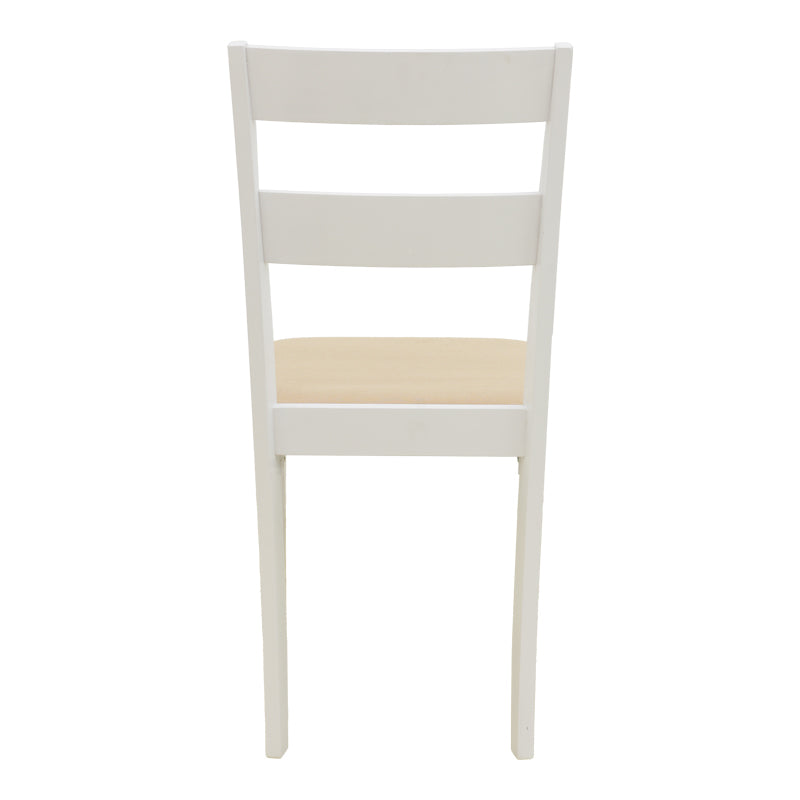 Καρέκλα Dallan  rubberwood λευκό 40x47.5x89εκ - Pakobazaar
