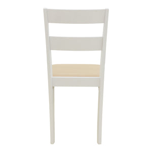 Καρέκλα Dallan  rubberwood λευκό 40x47.5x89εκ - Pakobazaar