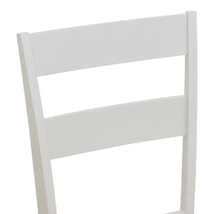 Καρέκλα Dallan  rubberwood λευκό 40x47.5x89εκ - Pakobazaar
