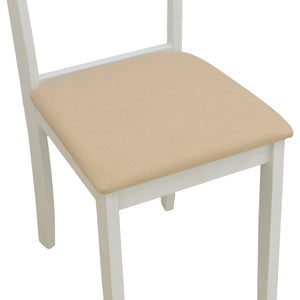 Καρέκλα Dallan  rubberwood λευκό 40x47.5x89εκ - Pakobazaar