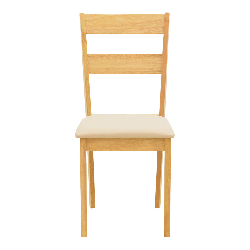 Καρέκλα Dallan  rubberwood σε φυσική απόχρωση 40x47.5x89εκ - Pakobazaar