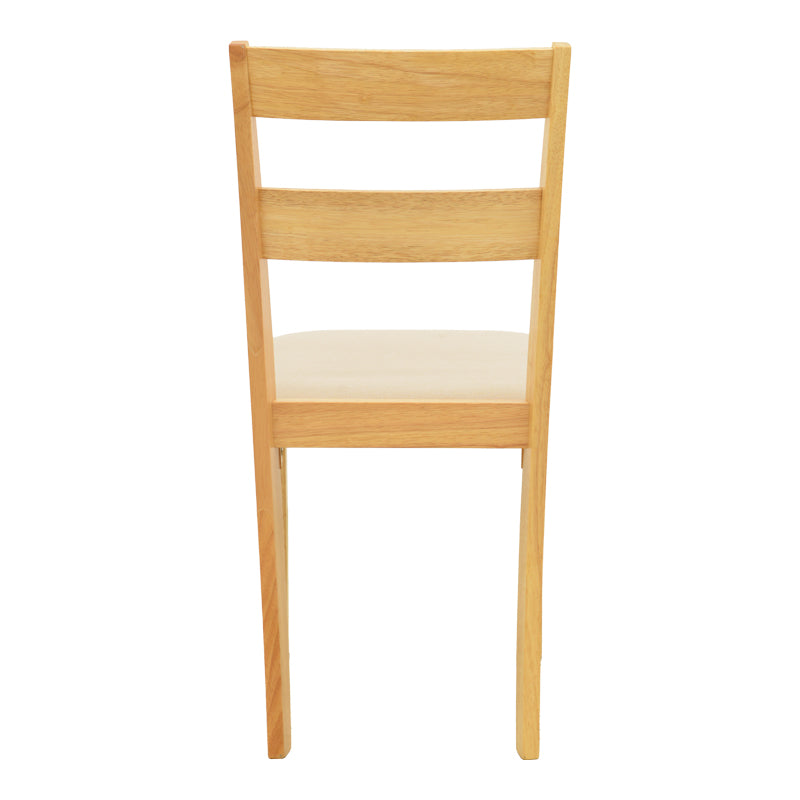 Καρέκλα Dallan  rubberwood σε φυσική απόχρωση 40x47.5x89εκ - Pakobazaar