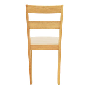Καρέκλα Dallan  rubberwood σε φυσική απόχρωση 40x47.5x89εκ - Pakobazaar
