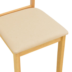 Καρέκλα Dallan  rubberwood σε φυσική απόχρωση 40x47.5x89εκ - Pakobazaar