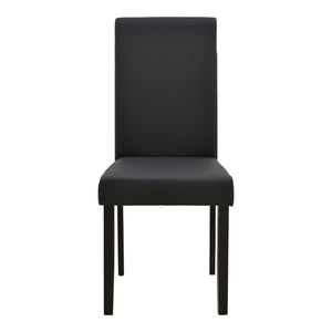 Καρέκλα Zeben  μαύρο PU με πόδι μαύρο rubberwood 43,5x55,5x93,5εκ - Pakobazaar