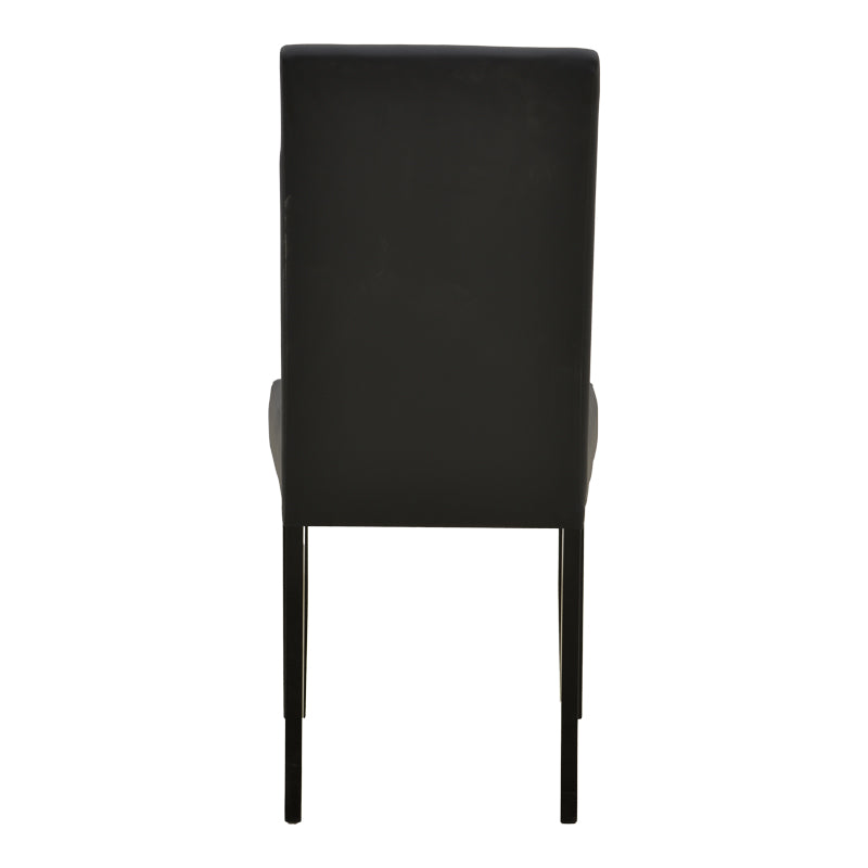Καρέκλα Zeben  μαύρο PU με πόδι μαύρο rubberwood 43,5x55,5x93,5εκ - Pakobazaar