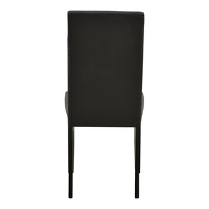 Καρέκλα Zeben  μαύρο PU με πόδι μαύρο rubberwood 43,5x55,5x93,5εκ - Pakobazaar