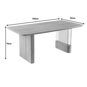 Tραπέζι Faghan  καφέ mdf 180x90x76εκ - Pakobazaar