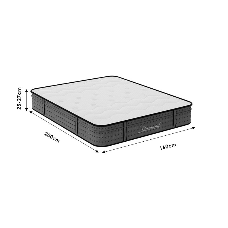 Στρώμα Diamond  pocket spring+ gel memory foam 25-27cm 160x200εκ - Image 7