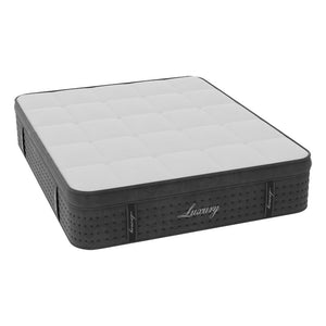 Στρώμα Luxury  pocket spring+gel memory foam+latex μονής όψης aloe vera 34-36cm 160x200εκ - Image 4