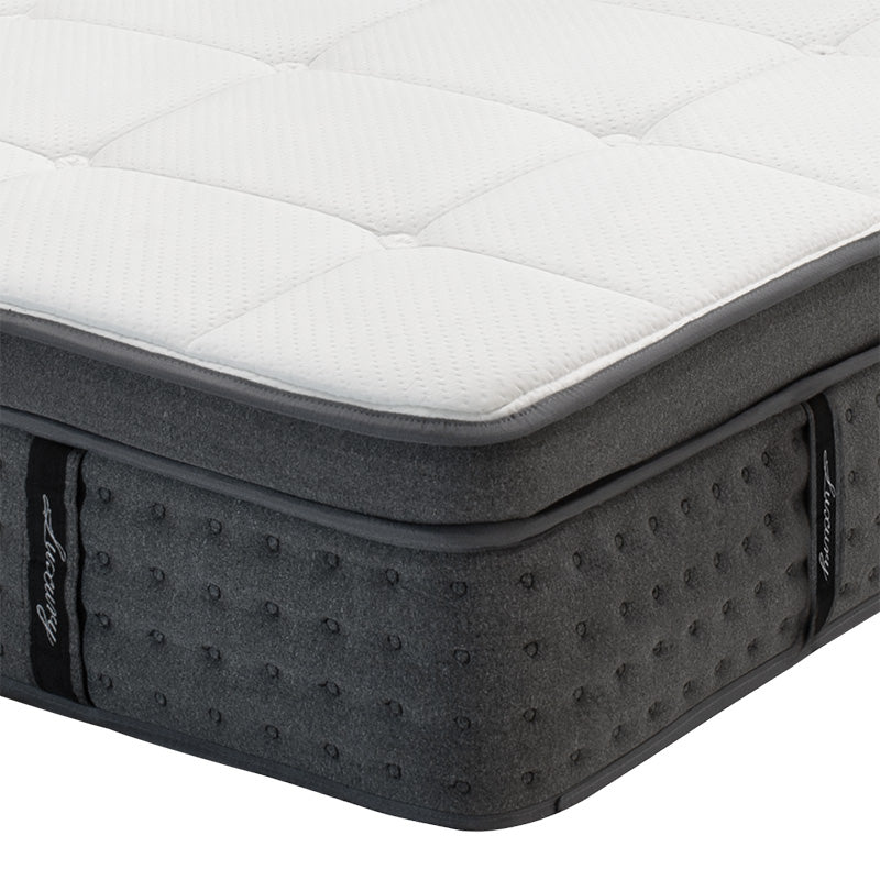 Στρώμα Luxury  pocket spring+gel memory foam+latex μονής όψης aloe vera 34-36cm 160x200εκ - Image 5