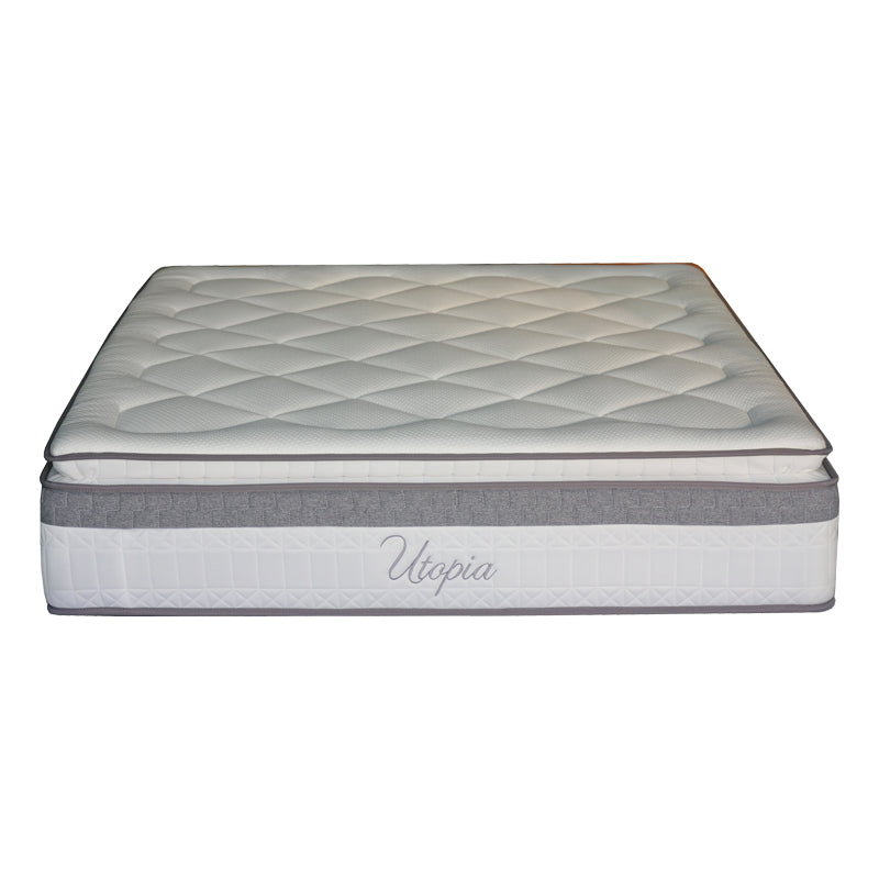 Στρώμα Utopia  pocket spring μονής όψης με ανώστρωμα 30-32cm 140x200εκ - Pakobazaar