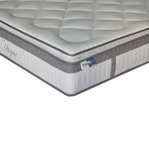 Στρώμα Utopia  pocket spring μονής όψης με ανώστρωμα 30-32cm 140x200εκ - Pakobazaar
