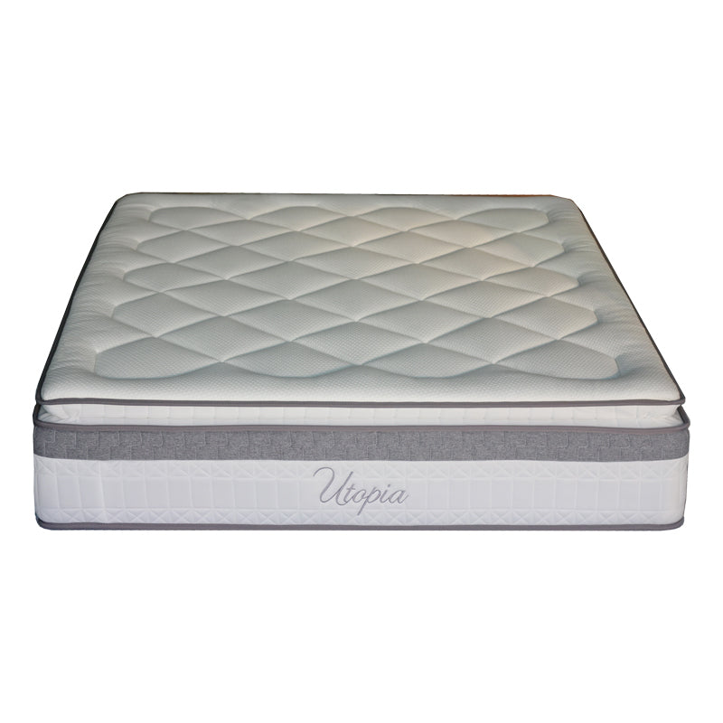 Στρώμα Utopia  pocket spring μονής όψης με ανώστρωμα 30-32cm 140x200εκ - Pakobazaar