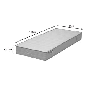 Στρώμα Nemesis  pocket spring roll pack διπλής όψης aloe vera 20-22cm 90x190εκ - Pakobazaar