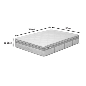 Στρώμα Utopia  pocket spring με aloe vera και ανώστρωμα 30-32cm 150x200εκ - Image 5