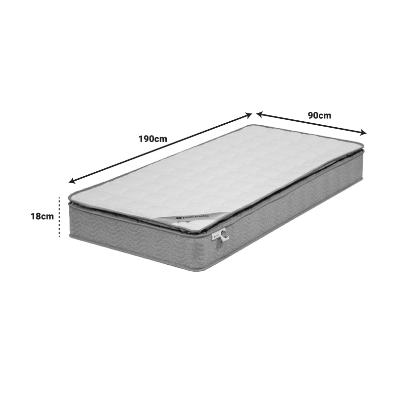 Στρώμα Perfecto  Continuous springs μονής όψης ανώστρωμα 18-20cm 90x190εκ - Pakobazaar
