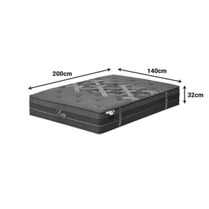 Στρώμα Resty  pocket spring μονής όψης με ενσωματωμένο ανώστρωμα 32cm 140x200εκ - Pakobazaar