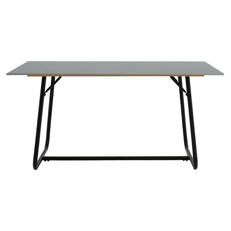 Τραπέζι Revello  sintered stone μαύρο μαρμάρου-μαύρο 150x90x75εκ - Pakobazaar