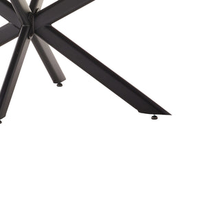 Τραπέζι Bethan  sintered stone γκρι cement-μαύρο 180x90x75εκ - Image 4