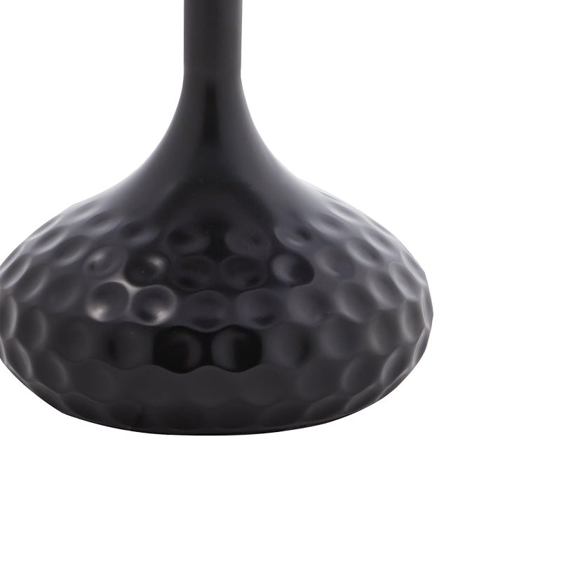 Βοηθητικό τραπέζι Fabron Inart μαύρο sintered stone Φ50x52εκ - Image 4