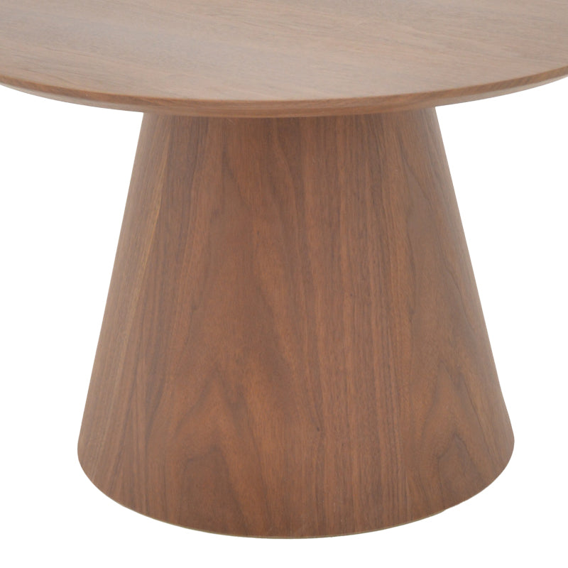 Τραπέζι σαλονιού Kayano  καρυδί mdf Φ60x40εκ - Image 4