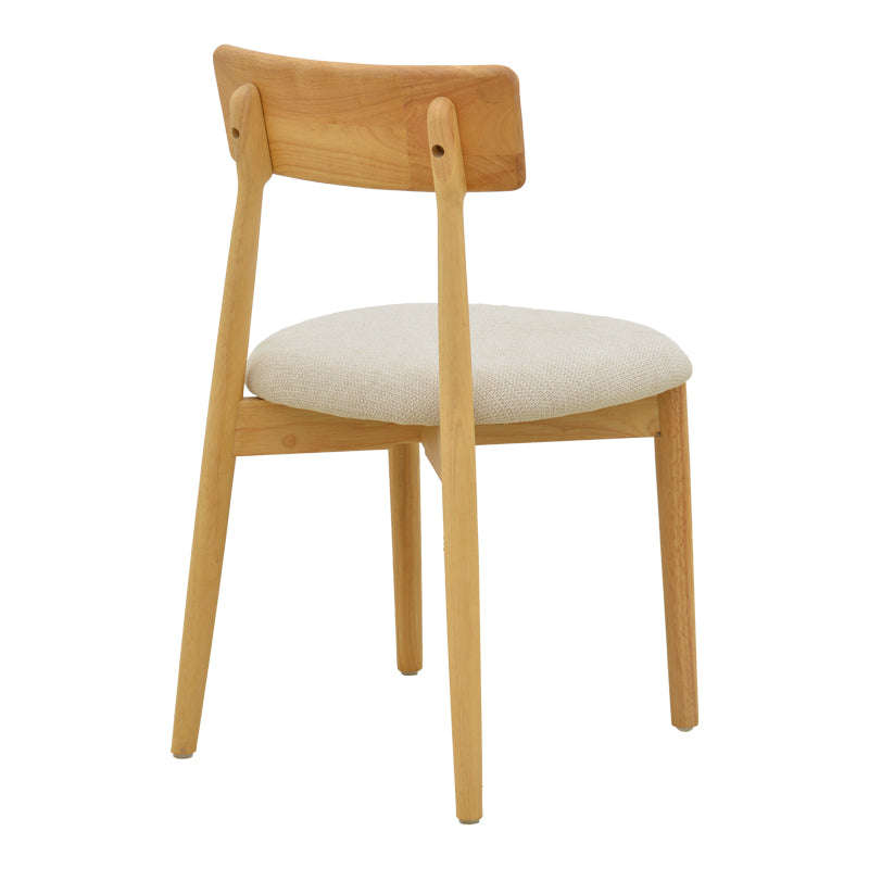 Καρέκλα Tullo  rubberwood σε φυσική απόχρωση 46x45x78εκ - Pakobazaar