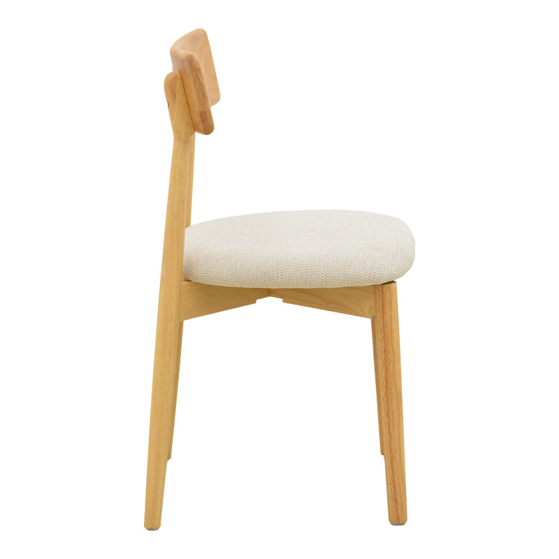 Καρέκλα Tullo  rubberwood σε φυσική απόχρωση 46x45x78εκ - Pakobazaar