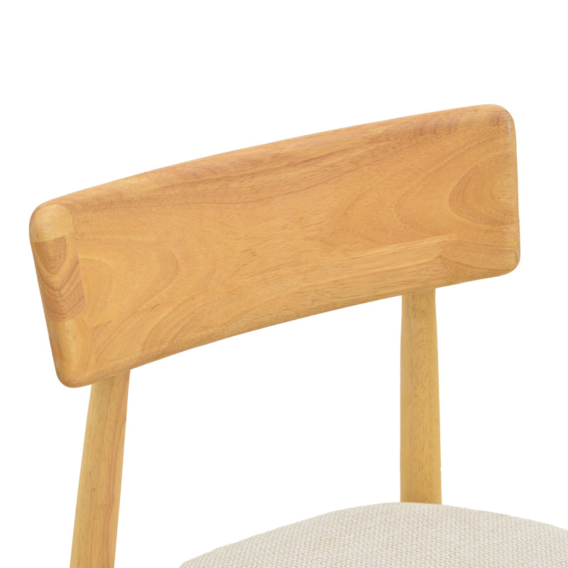 Καρέκλα Tullo  rubberwood σε φυσική απόχρωση 46x45x78εκ - Pakobazaar